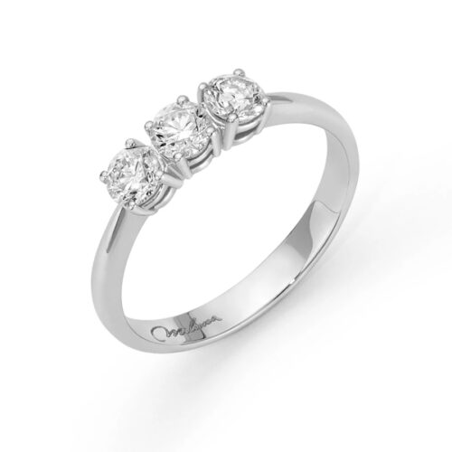 Anello Trilogy in Oro Bianco MILUNA