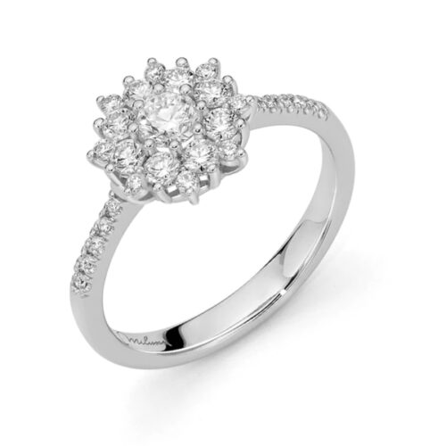 Anello Oro Bianco e Brillanti MILUNA