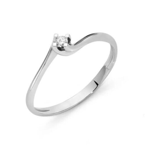 Anello Solitario Brillante Valentino MILUNA