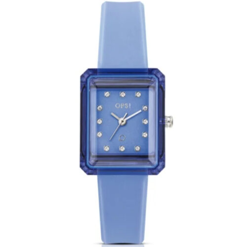 Orologio Rettangolare Gomma OPS