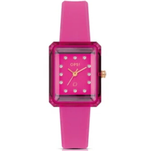 Orologio Rettangolare Gomma OPS