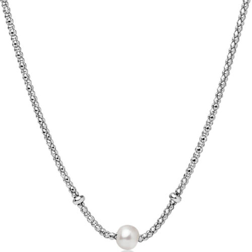Collana in Argento MILUNA con Perla
