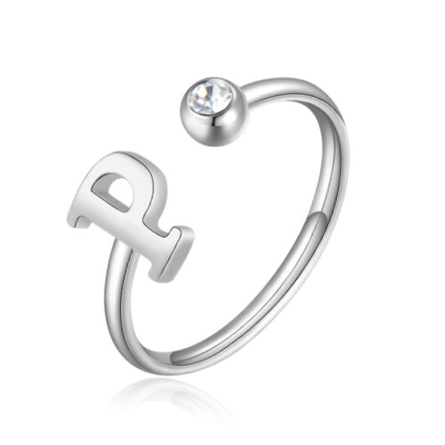 Anello Iniziale "P" S'AGAPO' da Donna