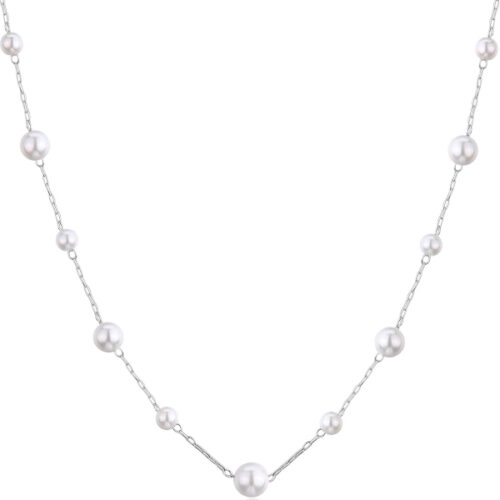 Collana Donna Acciaio Perle S'AGAPO'