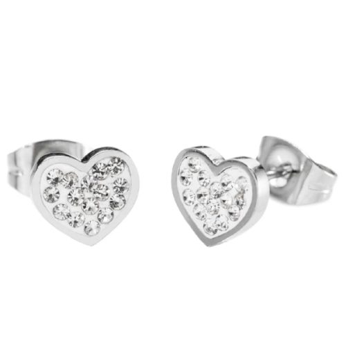 Orecchini Cuore Brillantini Donna MARLU'
