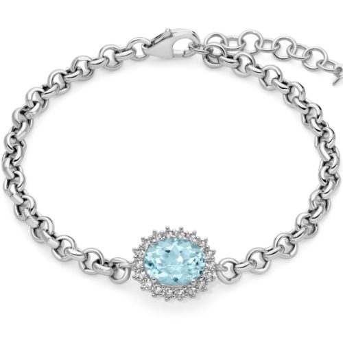 Bracciale Donna Argento Topazio MILUNA
