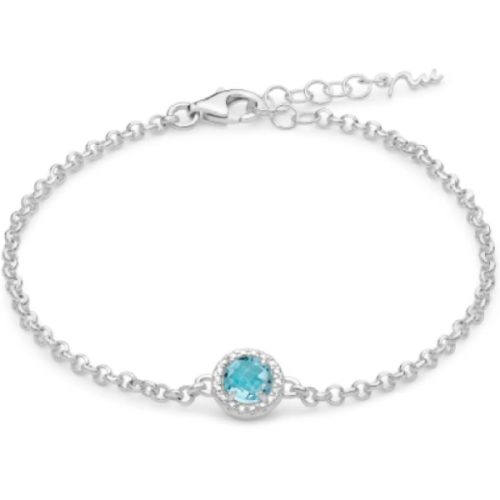Bracciale Donna Argento Topazio MILUNA