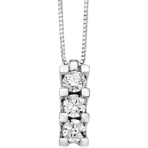 Collana Trilogy in Oro Bianco MILUNA