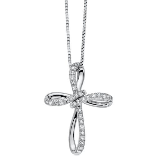 Collana Croce con Brillantini MILUNA