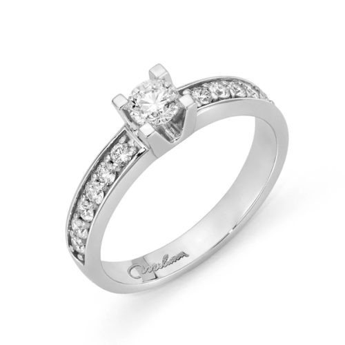Anello Solitario Brillante Oro MILUNA