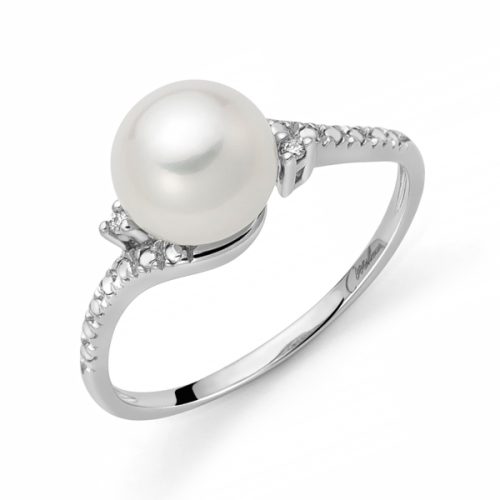 Anello Perla Punto Luce MILUNA