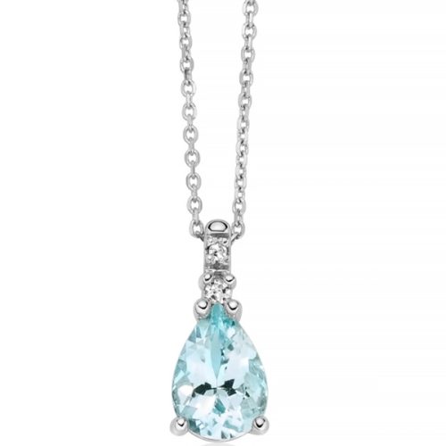 Collana Punto Luce Acquamarina MILUNA