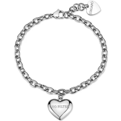Bracciale Donna S'AGAPO' Pendente Cuore