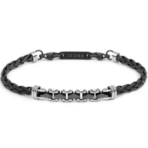 Bracciale Uomo Acciaio Ceramica MARLU'