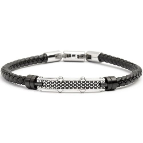 Bracciale Uomo Pelle Acciaio MARLU'