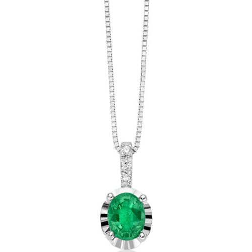 Collana Punto Luce Smeraldo MILUNA