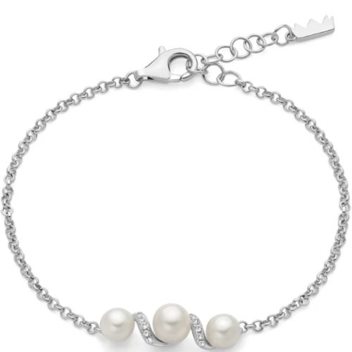 Bracciale Donna Perle Argento MILUNA