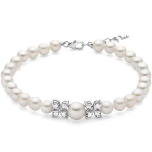 Bracciale Donna Perle Argento MILUNA