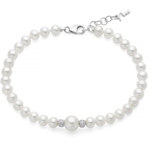 Bracciale Donna Perle Argento MILUNA