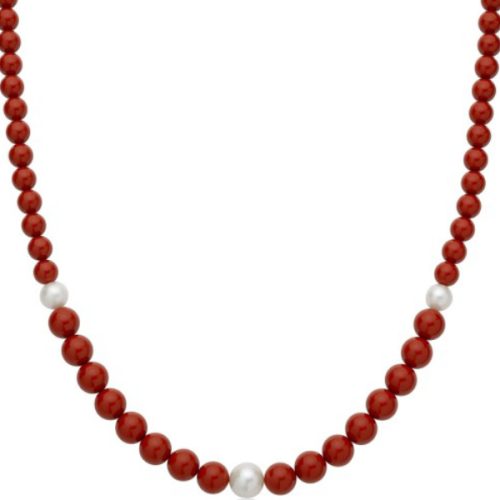 Collana Argento Pasta Corallo MILUNA