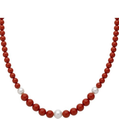 Collana Argento Pasta Corallo MILUNA