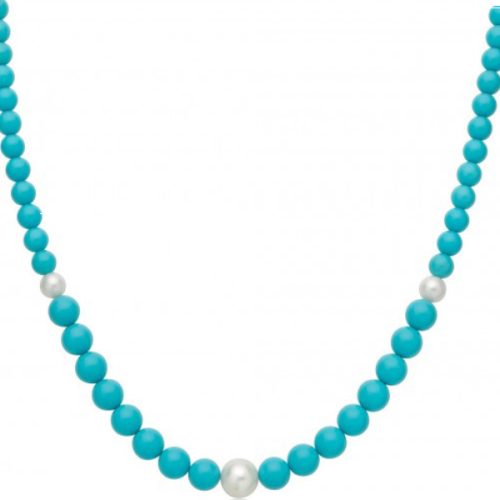 Collana Argento Pasta Turchese MILUNA