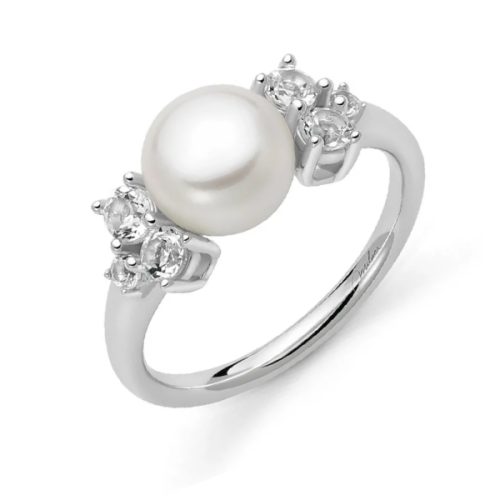 Anello Donna Argento Perla MILUNA