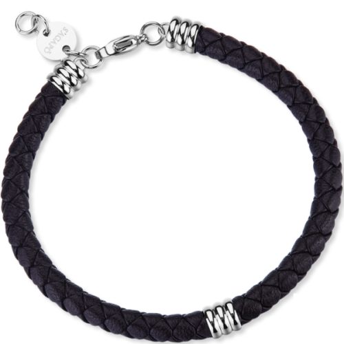 Bracciale Uomo Acciaio Pelle S'AGAPO'