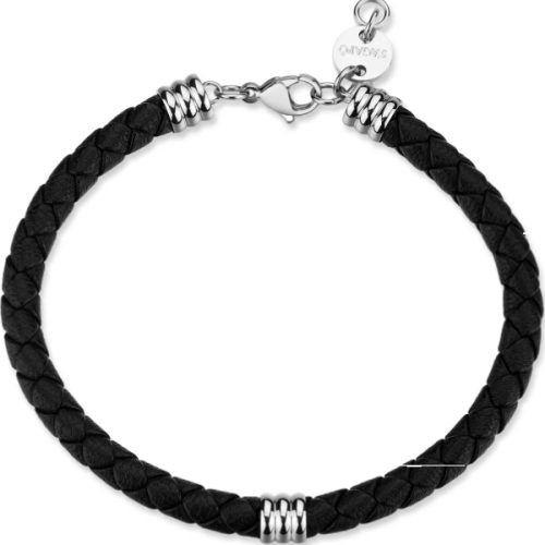 Bracciale Uomo Acciaio Pelle S'AGAPO'