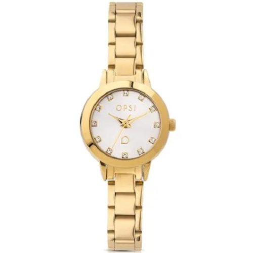 Orologio Acciaio Dorato Donna OPS