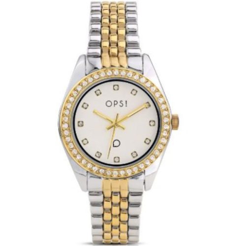 Orologio Bicolore OPS Ghiera Brillanti