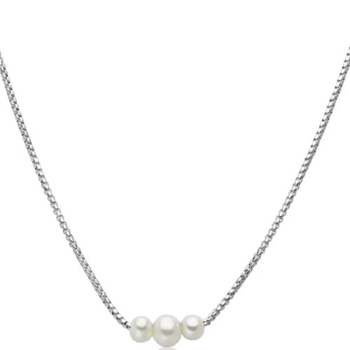 Collana Donna Argento Perla MILUNA