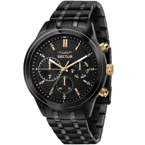 Orologio Acciaio Nero Uomo SECTOR