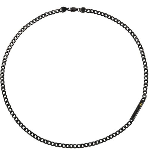 Collana Uomo in Acciaio Nero BREIL